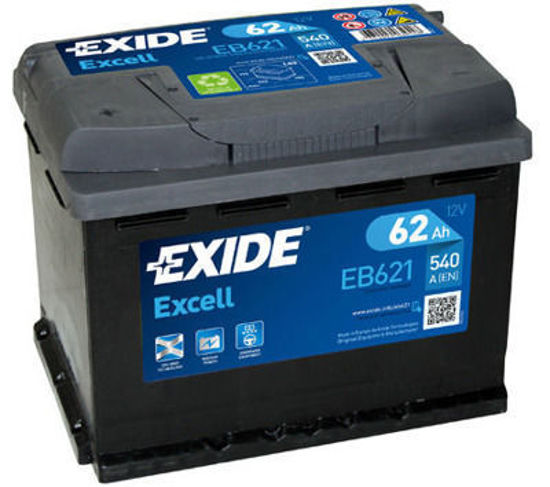 Picture of Акумулатор Exide Excell 62Ah 540A  Лев+