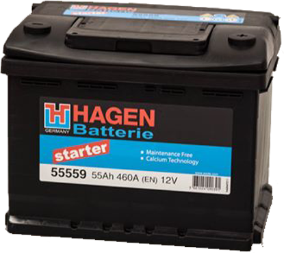 Picture of Акумулатор Hagen 55Ah 460A Л+