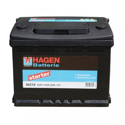 Picture of Акумулатор Hagen 62Ah 540A