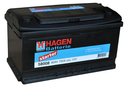 Picture of Акумулатор Hagen 80Ah 700A