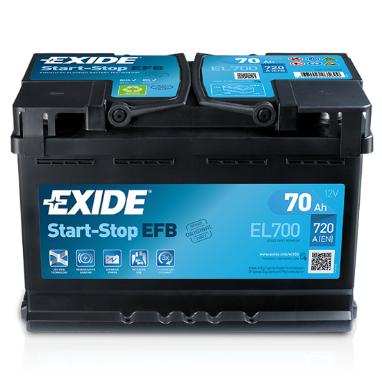 Picture of Акумулатор Exide Start-Stop EFB 70Ah 720A