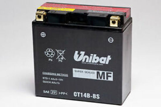 Picture of Акумулатор Unibat Moto 12Ah (без одржување) (тесен)