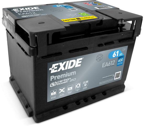 Picture of Акумулатор Exide Premium Carbon 61Ah 600A